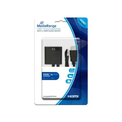 Εικόνα της Καλώδιο MediaRange HDMI/VGA Converter with 3.5mm Audio Socket Black MRCS167