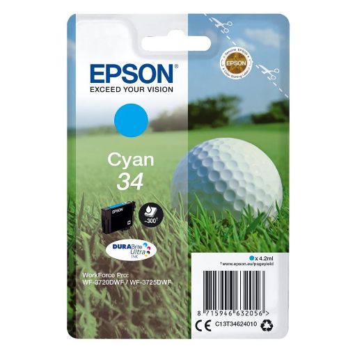 Εικόνα της Μελάνι Epson 34 Cyan C13T34624010