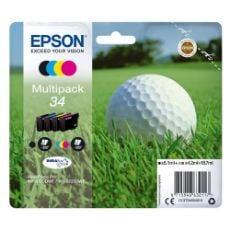 Εικόνα της Πακέτο 4 Μελανιών Epson 34 Black, Cyan, Magenta και Yellow C13T34664010