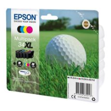 Εικόνα της Πακέτο 4 Μελανιών Epson 34XL Black, Cyan, Magenta και Yellow C13T34764010