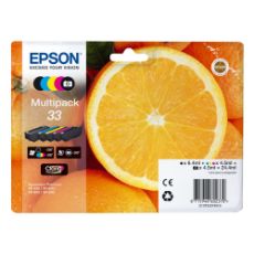 Εικόνα της Πακέτο 5 Μελανιών Epson 33 Black, Cyan, Magenta, Yellow, Photo Black C13T33374010
