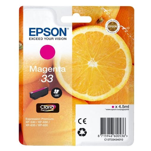Εικόνα της Μελάνι Epson 33 Magenta C13T33434010