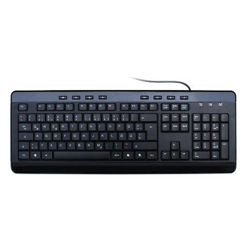 Εικόνα της Πληκτρολόγιο MediaRange Multimedia Wired Black MROS102-GR