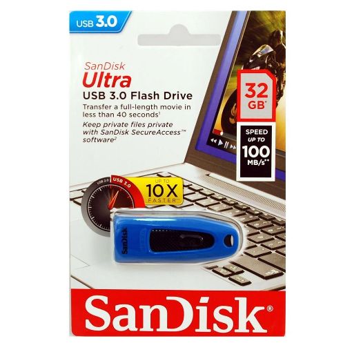 Εικόνα της SanDisk Ultra USB 3.0 32GB Blue SDCZ48-032G-U46B