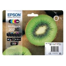 Εικόνα της Πακέτο 5 Μελανιών Epson 202XL Black, Cyan, Magenta, Yellow και Photo Black C13T02G74010