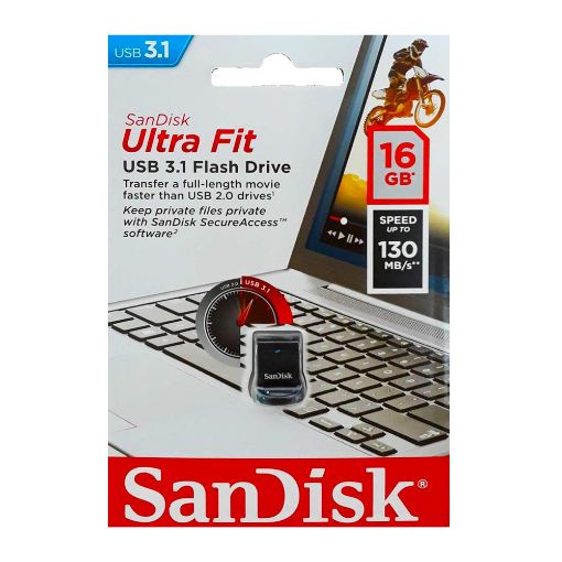 Εικόνα της SanDisk Ultra Fit USB 3.1 16GB Black SDCZ430-016G-G46