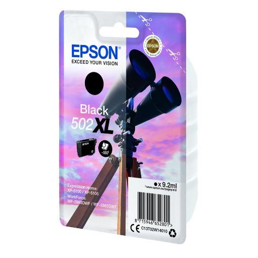 Εικόνα της Μελάνι Epson 502XL Black C13T02W14010