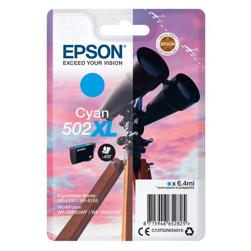 Εικόνα της Μελάνι Epson 502XL Cyan C13T02W24010