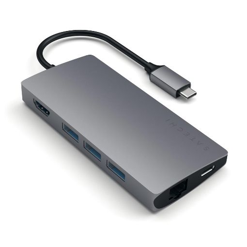 Εικόνα της Satechi Aluminum Multi-Port Adapter 4K Space Gray v2 ST-TCMA2M