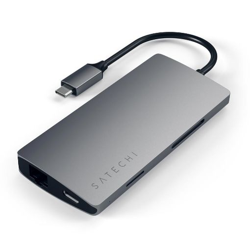 Εικόνα της Satechi Aluminum Multi-Port Adapter 4K Space Gray v2 ST-TCMA2M