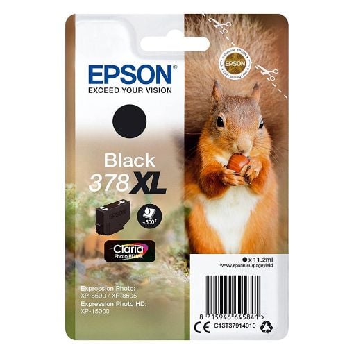 Εικόνα της Μελάνι Epson 378XL Black C13T37914010