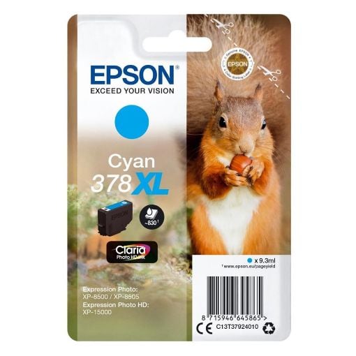 Εικόνα της Μελάνι Epson 378XL Cyan C13T37924010