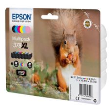 Εικόνα της Πακέτο 6 Μελανιών Epson 378XL Black, Cyan, Magenta, Yellow, Light Cyan & Light Magenta C13T37984010
