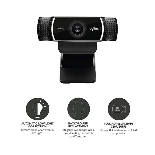 Εικόνα της Webcam Logitech C922 Pro Stream 960-001088