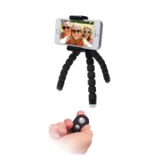 Εικόνα της MediaRange Universal Mini Tripod Flexible Aluminum Black MRMA205