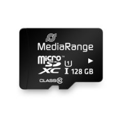 Εικόνα της Κάρτα Μνήμης MicroSDXC Class 10 UHS-1 MediaRange 128GB with SD Adapter MR945