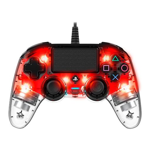Εικόνα της Controller Nacon Compact Illuminated Wired Red for PS4