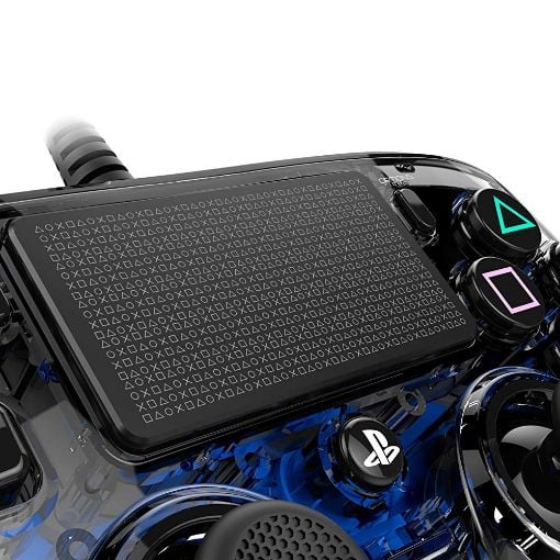 Εικόνα της Wired Controller Nacon Compact Illuminated Crystal Blue PS4/PC
