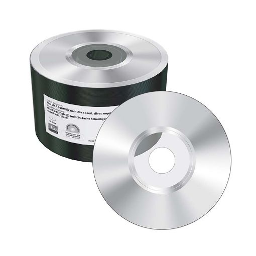 Εικόνα της Mini CD-R 200MB 22' Silver Unprinted 24x MediaRange Shrink 50 Τεμ MR258