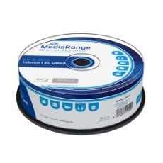 Εικόνα της BD-R Blu-Ray 25GB 6x MediaRange Cake Box 25 Τεμ MR514