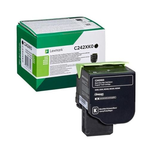 Εικόνα της Toner Lexmark Black Extra HC C242XK0