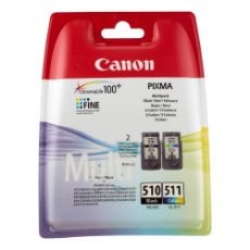 Εικόνα της Πακέτο 2 Μελανιών Canon PG-510 και CL-511 Black και Colour 2970B010