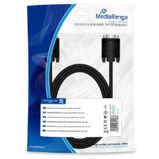 Εικόνα της Καλώδιο MediaRange SVGA Monitor VGA/VGA 1.8m Black MRCS105
