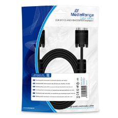 Εικόνα της Καλώδιο MediaRange SVGA Monitor VGA/VGA 3m Black MRCS114