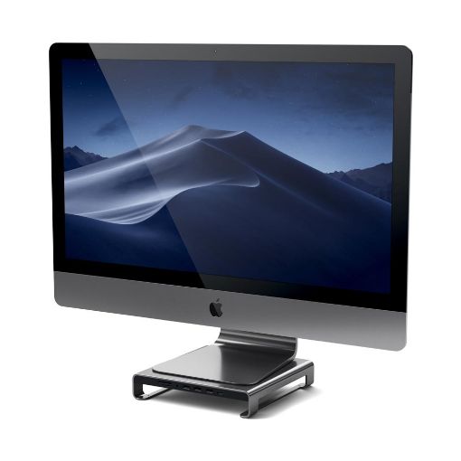 Εικόνα της Satechi iMac Aluminum Monitor Stand Hub Space Grey ST-AMSHM