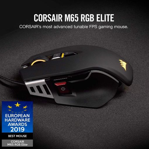 Εικόνα της Ποντίκι Corsair M65 RGB Elite Tunable FPS Black CH-9309011-EU