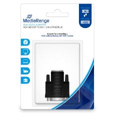 Εικόνα της Adapter MediaRange VGA to DVI Gold-Plated, VGA socket/DVI-I plug (24+5 Pin) Βlack MRCS172