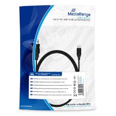 Εικόνα της Καλώδιο MediaRange Charge and Sync, USB 2.0 to micro USB 2.0 plug, 1.8m, Black MRCS184