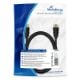 Εικόνα της Καλώδιο MediaRange HDMI High Speed with Ethernet, Gold-Plated, 18 Gbit/s data transfer rate, 2m, Cotton, Black MRCS196