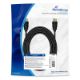 Εικόνα της Καλώδιο MediaRange HDMI High Speed with Ethernet, Gold-Plated, 10.2 Gbit/s data transfer rate, 5m, Cotton, Black MRCS211
