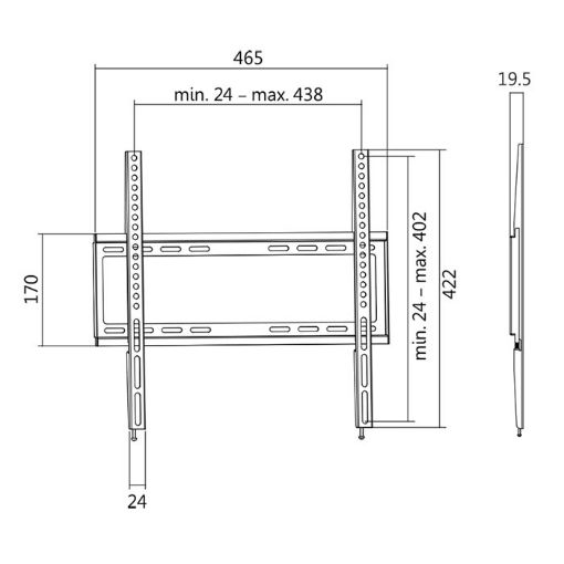 Εικόνα της Logilink Βάση τηλεόρασης 32-55'' BP0009