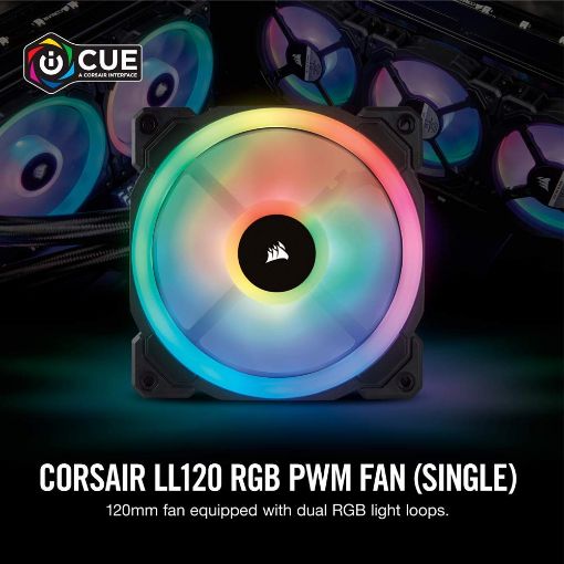Εικόνα της Case Fan Corsair LL120 120mm RGB Dual Light Loop PWM CO-9050071-WW