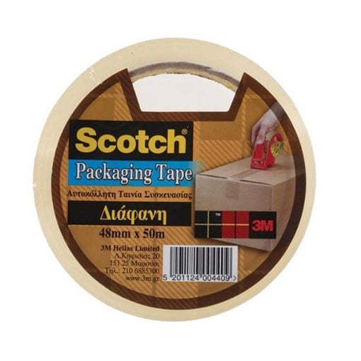 Εικόνα της Ταινία Συσκευασίας PP 3M 48mm x 50m Διάφανη 4305T