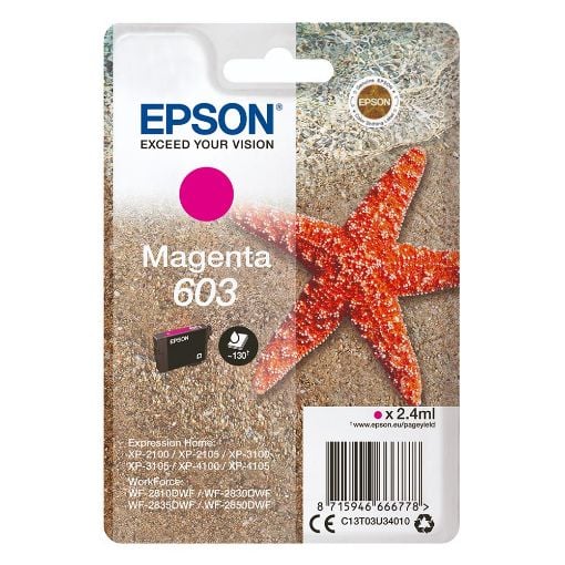 Εικόνα της Μελάνι Epson 603 Magenta C13T03U34010