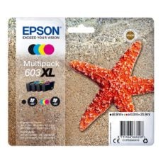 Εικόνα της Πακέτο 4 Μελανιών Epson 603XL Black, Cyan, Magenta και Yellow C13T03A64010