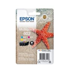 Εικόνα της Πακέτο 3 Μελανιών Epson 603 Cyan, Magenta και Yellow C13T03U54010