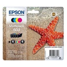 Εικόνα της Πακέτο 4 Μελανιών Epson 603 Black, Cyan, Magenta και Yellow C13T03U64010