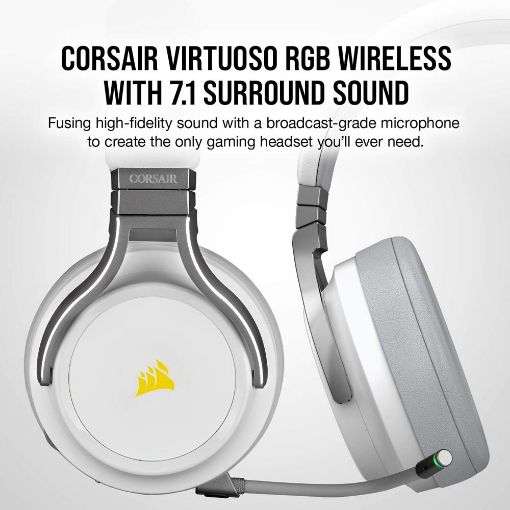 Εικόνα της Headset Corsair Virtuoso White RGB Wireless CA-9011186-EU