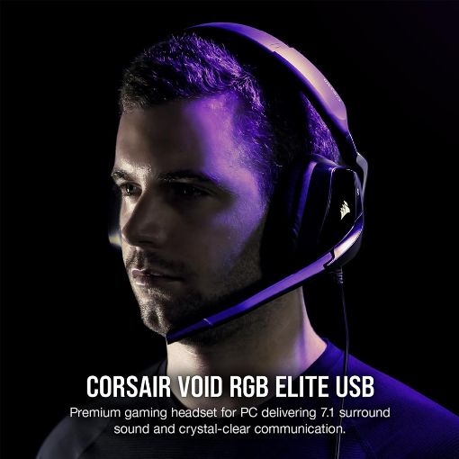 Εικόνα της Headset Corsair Void RGB 7.1 Elite Surround Carbon CA-9011203-EU