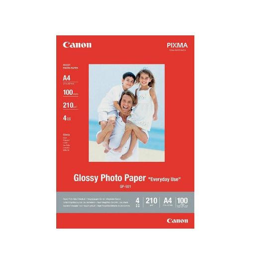 Εικόνα της Φωτογραφικό Χαρτί Everyday Use Canon GP-501 A4 Glossy 200g/m² 5 Φύλλα 0775B076