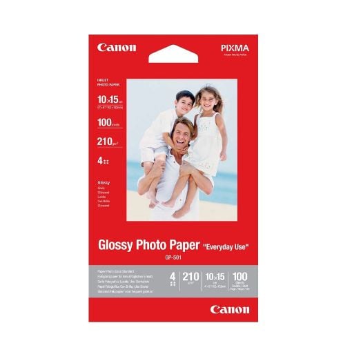 Εικόνα της Φωτογραφικό Χαρτί Everyday Use Canon GP-501 A6 Glossy 170g/m² 10 Φύλλα 0775B005