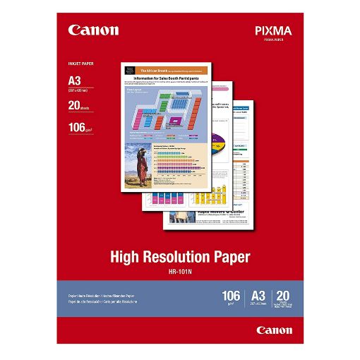 Εικόνα της Φωτογραφικό Χαρτί Canon HR-101N A3 High Resolution 106g/m² 20 Φύλλα 1033A006