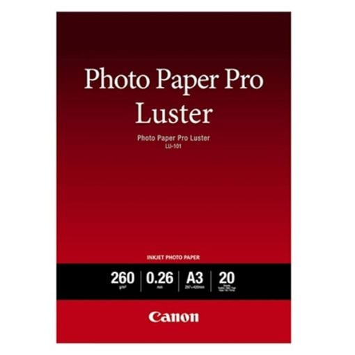 Εικόνα της Φωτογραφικό Χαρτί Luster Canon LU-101 A3+ Satin 260g/m² 20 Φύλλα 6211B008