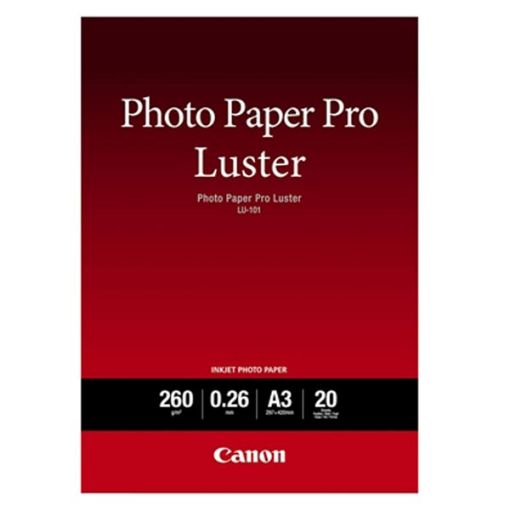 Εικόνα της Φωτογραφικό Χαρτί Luster Canon LU-101 A3+ Satin 260g/m² 20 Φύλλα 6211B008