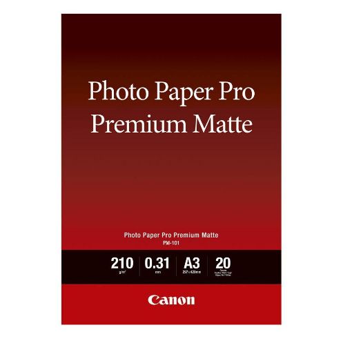 Εικόνα της Φωτογραφικό Χαρτί Canon Pro Premium PM-101 A3 Matte 210g/m² 20 Φύλλα 8657B006