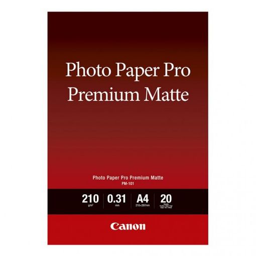 Εικόνα της Φωτογραφικό Χαρτί Canon Pro Premium PM-101 A4 Matte 210g/m² 20 Φύλλα 8657B005